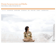 Tablet Screenshot of dorajiacupuncture.com
